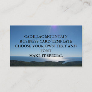 CADILLAC MOUNTAIN AFFÄRSKORTMALL VISITKORT