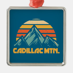 Cadillac Mountain Retro Turcos Julgransprydnad Metall