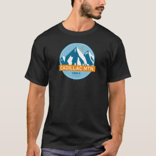 Cadillac Mountain Stars Måne T Shirt
