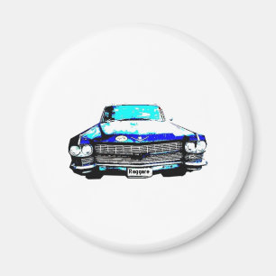 cadillac raggarebil magnet