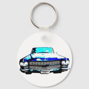 cadillac raggarebil nyckelring