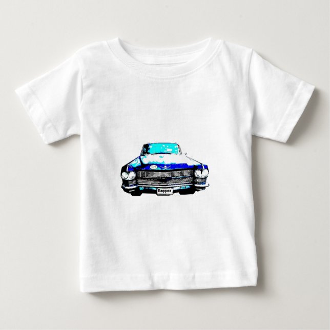 cadillac raggarebil t shirt (Framsida)