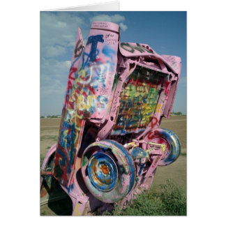 Cadillac ranch hälsningskort