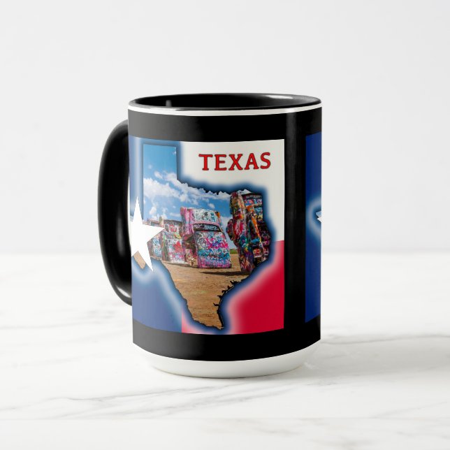 Cadillac Ranch, Texas Graphic, Mugg (Framsida vänster)