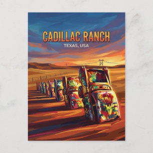 Cadillac Ranch USA Vykort
