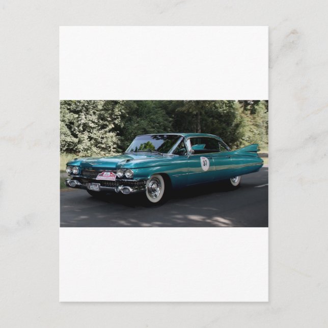 Cadillac, Series 62 Sedan 	  1959 Vykort (Framsida)