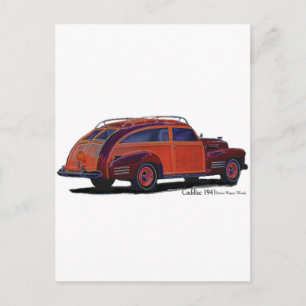Cadillac station Wagon Vykort