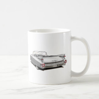 Cadillac vitbil 1959 kaffemugg