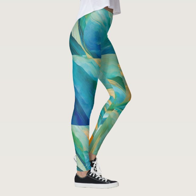 "Cádiz": en färgfull glödgad effekt Leggings (Höger)
