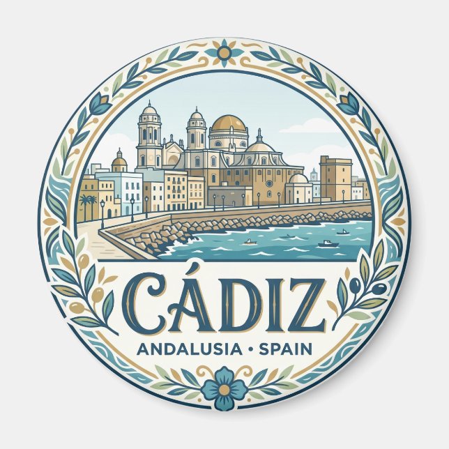 Cádiz Spanien Magnet (Framsidan)
