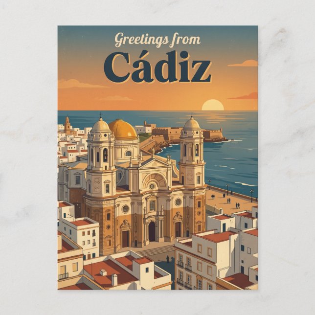 Cádiz Spanien Vykort (Framsida)