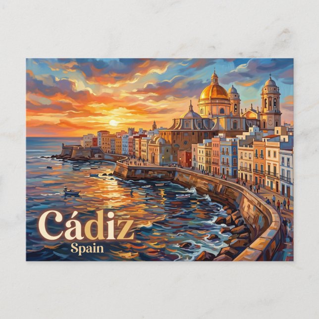 Cádiz Spanien Vykort (Framsida)