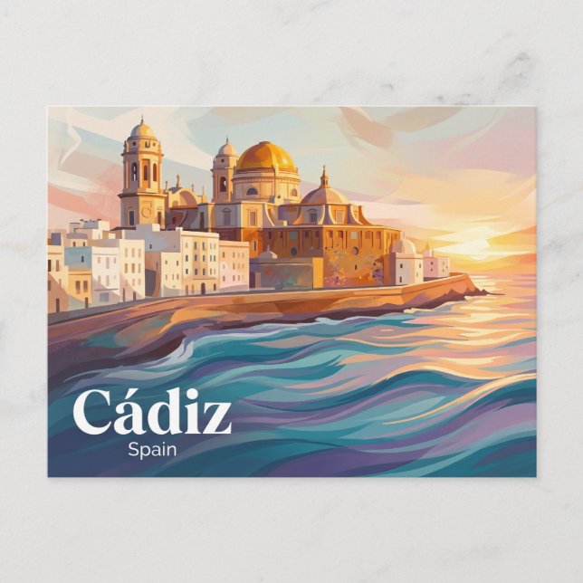 Cádiz Spanien Vykort (Framsida)