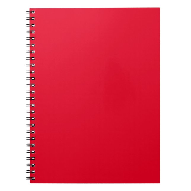 Cadmium red (solid color)  anteckningsbok (Framsidan)