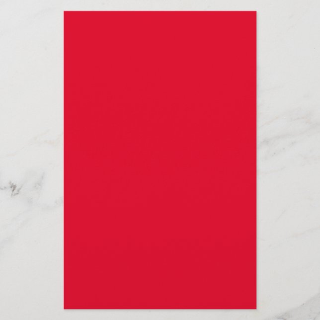 Cadmium Red Solid Färg Brevpapper (Framsida)