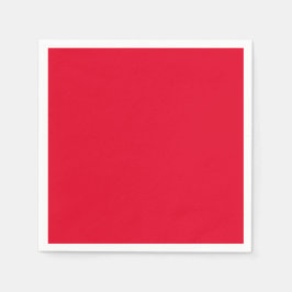 Cadmium Red Solid Färg Pappersservett