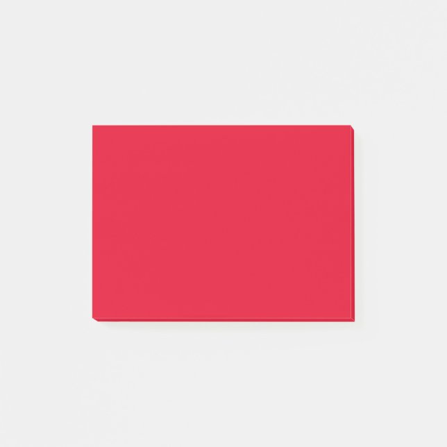 Cadmium Red Solid Färg Post-it Block (Framsida)