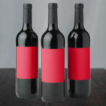 Cadmium Red Solid Färg Vinflaska Etikett<br><div class="desc">Cadmium Red Solid Färg</div>