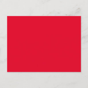 Cadmium Red Solid Färg Vykort
