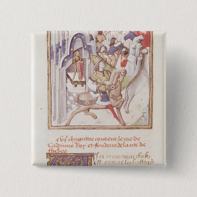 Cadmus grundare av Thebes Knapp (Framsida)