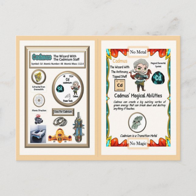 Cadmus-guiden - Kadmium Inslag Vykort (Framsida)