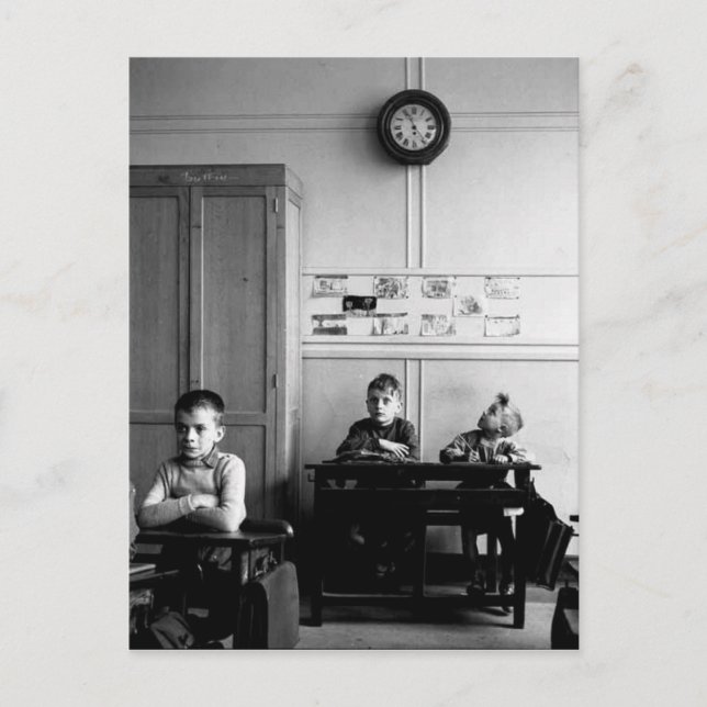 Cadran scolaire 1956 - Robert Doisneau Vykort (Framsida)