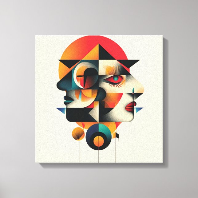 Cadre art abstrait canvastryck (Framsida)