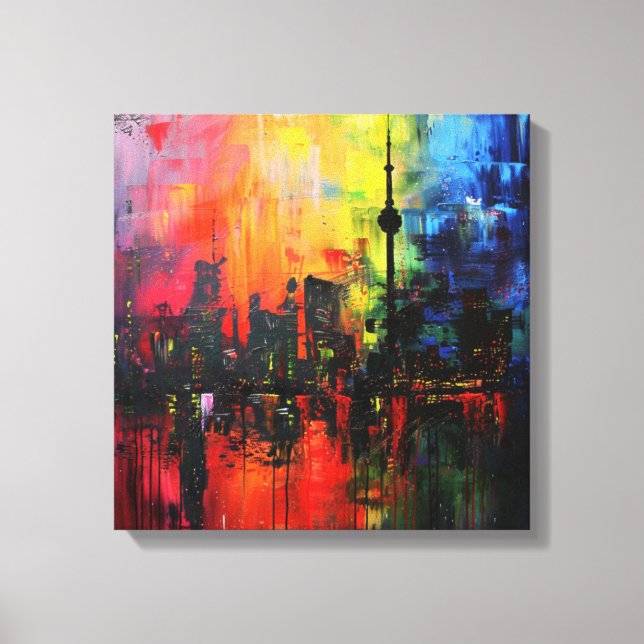 Cadre art abstrait canvastryck (Framsida)