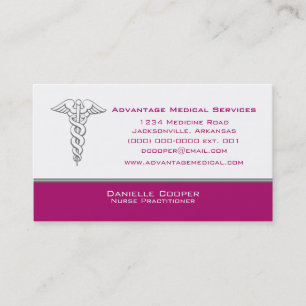 Caduceus Affärskort, Fuchsia Visitkort