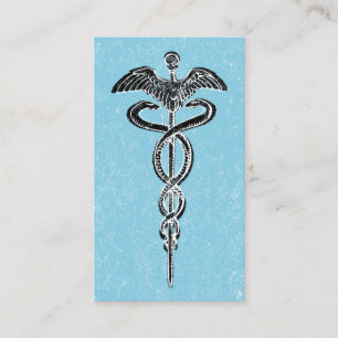 Caduceus Affärskorts - Nurse Blue Medical Visitkort