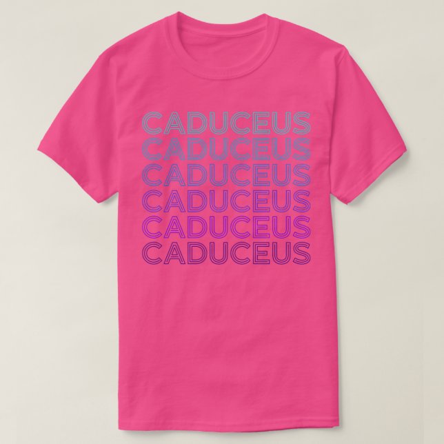 Caduceus Alchemy Hermetic Alchemist Retro T Shirt (Design framsida)