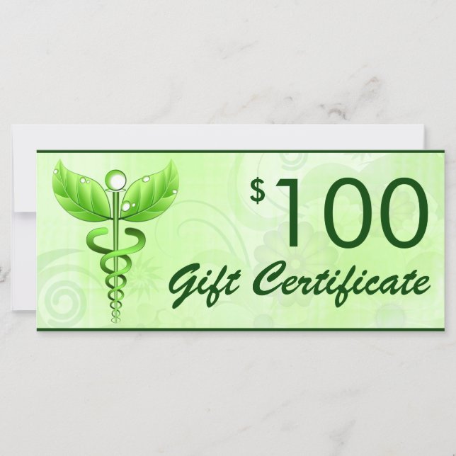 Caduceus Alternative Medicine $100 Gift Voucher (Framsida)