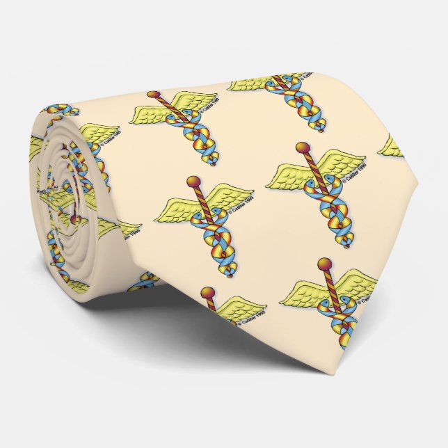 Caduceus-anpassad namnslips slips (Rullad)