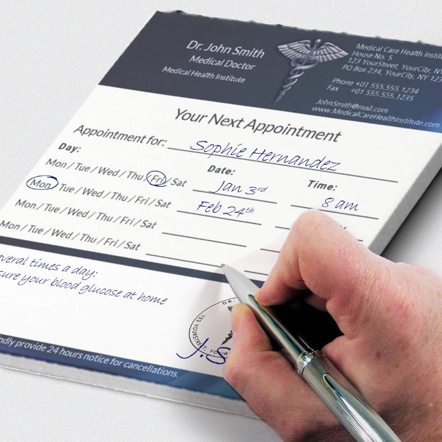 Caduceus Chrome Mörk Holograph Medical Möte Anteckningsblock (Skapare uppladdad)