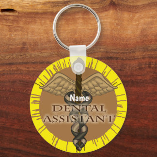 Caduceus Dental Assistant Nyckelring