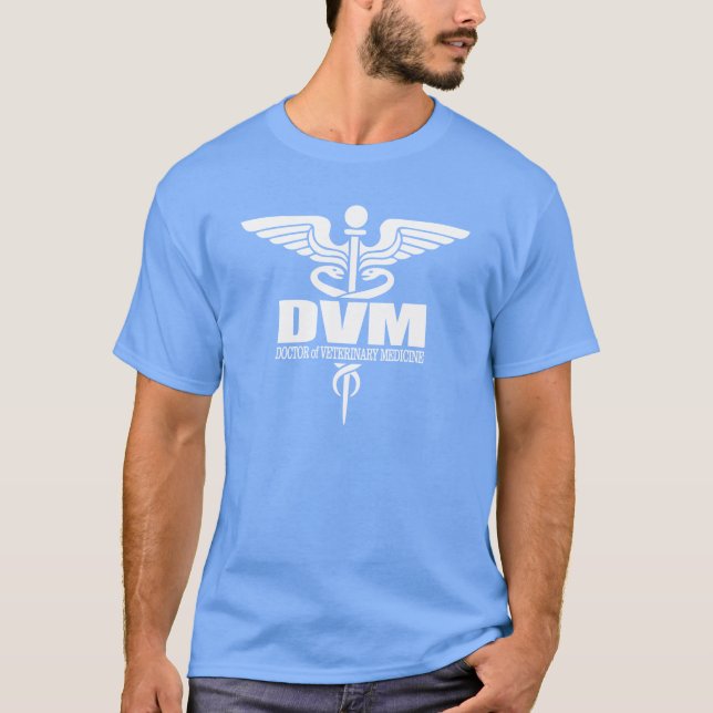 Caduceus DVM 3-skjortor Tee (Framsida)