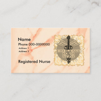 Caduceus ER Nurse Affärskort Visitkort