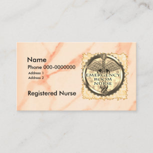 Caduceus ER Nurse Affärskort Visitkort