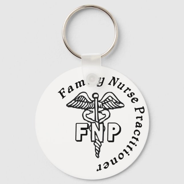 CADUCEUS FNP FAMILY NURSE PRACTILÄKARE NYCKELRING (Framsida)