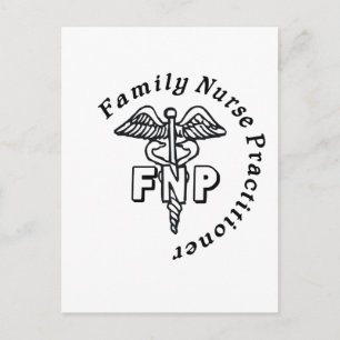 CADUCEUS FNP FAMILY NURSE PRACTILÄKARE VYKORT