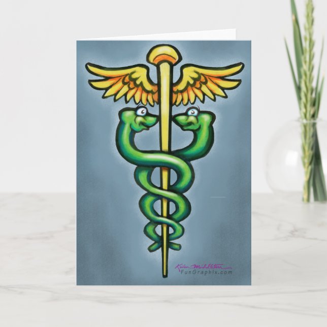 Caduceus Foleting Card Kort (Framsida)