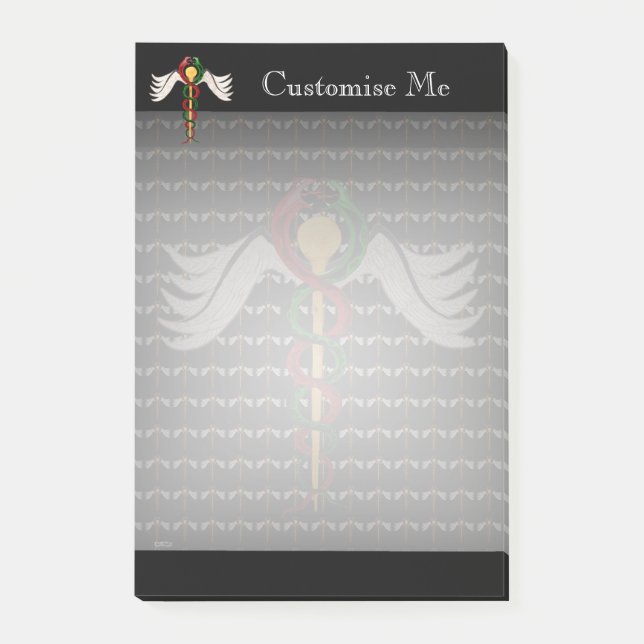 Caduceus (Fullt) Post-it Block (Framsida)