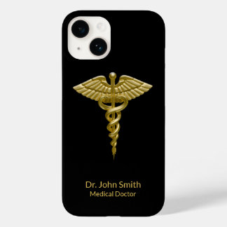 Caduceus Guld på Black Classy Medical
