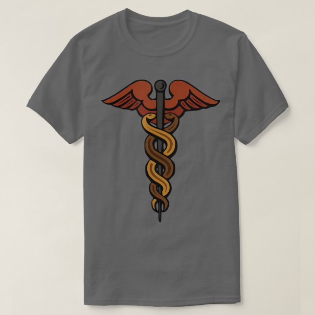 Caduceus Hermes T Son till Zeus Gud Grekiska mytol Shirt (Design framsida)