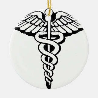 Caduceus Julgransprydnad Keramik