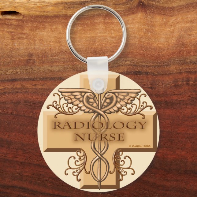 Caduceus kor Radiology Nurse Nyckelring (Framsida)
