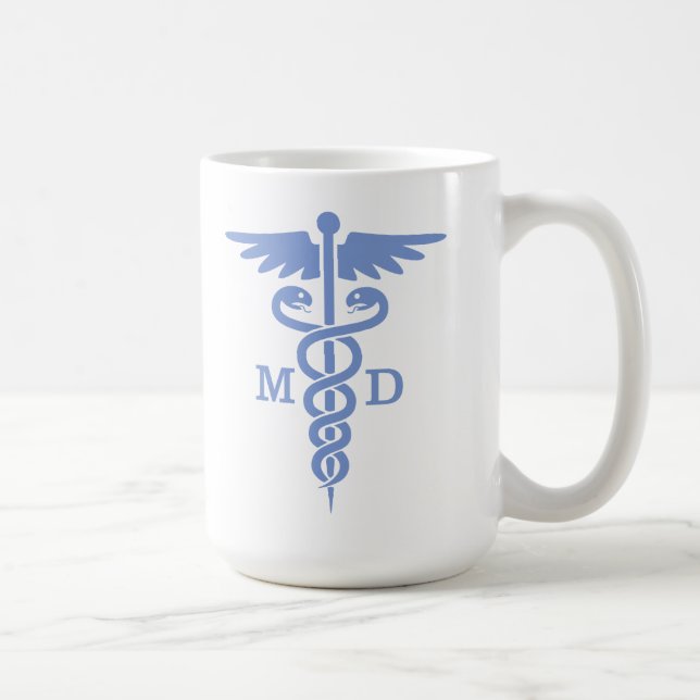 Caduceus MD (blå) Kaffemugg (Höger)