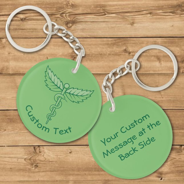 Caduceus med Löv-nyckelkedjan (Skapare uppladdad)