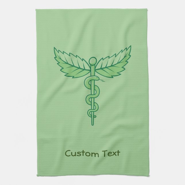 Caduceus med Lövs Towel Kökshandduk (Vertikal)
