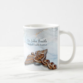 Caduceus Medical Copper Ro Guld Luxury Marble Kaffemugg